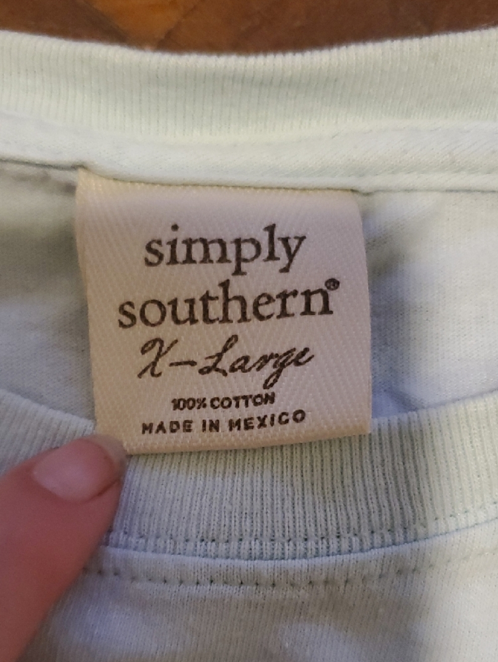 Simply Southern Women's Short-Sleeve Tee in Pale Mint - Picture 2 of 3